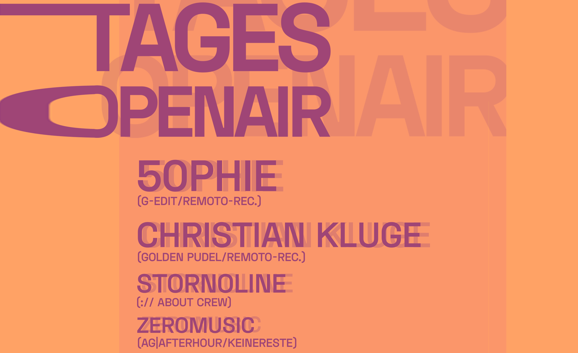 Tagesopenair @ Siebenhitze mit 50PHIE, Christian Kluge, Stornoline, Zeromusic
